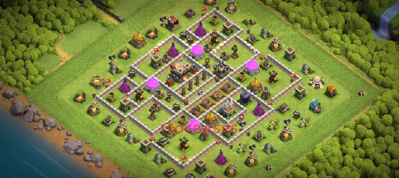 Town Hall 11 Base -trophy – Layout id: 6k247 base layout