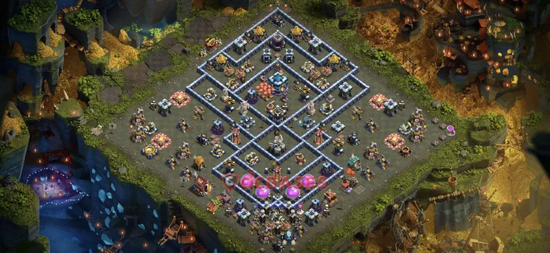 Town Hall 13 Base -war – Layout id: 0xwmc base layout, image 2
