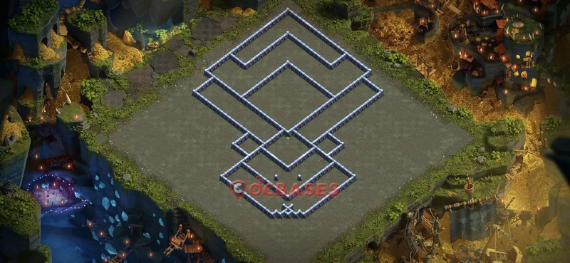Town Hall 13 Base -war – Layout id: 0xwmc base layout, image 1