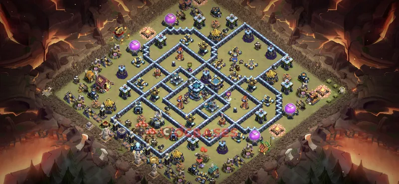 Town Hall 13 Base -war – Layout id: swt8p base layout, image 2