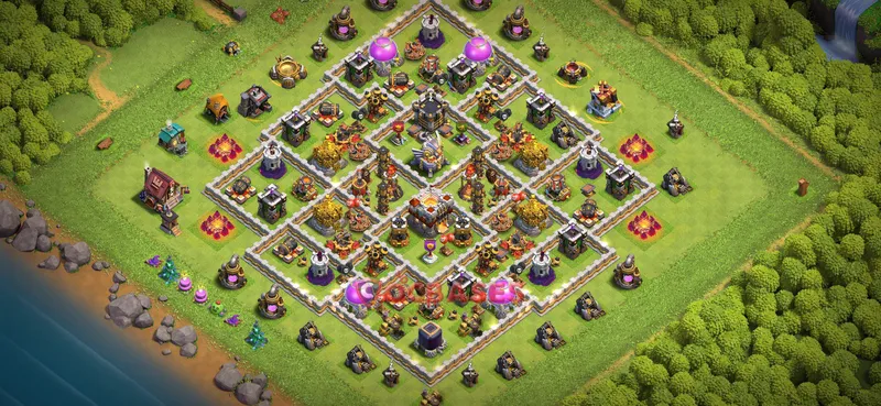 Town Hall 11 Base -farming – Layout id: kxjyw base layout
