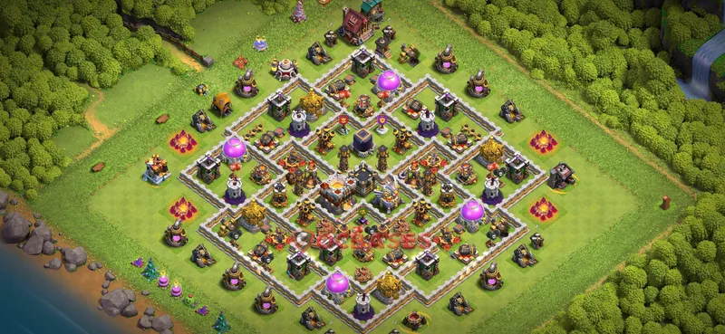 Town Hall 11 Base -farming – Layout id: gmnh1 base layout
