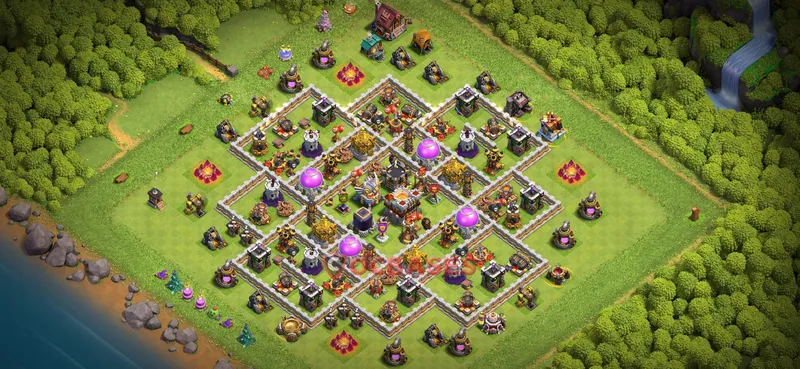 Town Hall 11 Base -farming – Layout id: kms14 base layout