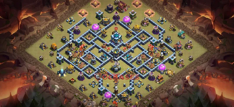 Town Hall 13 Base -war – Layout id: okewi base layout