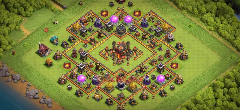 Town Hall 10 Base -farming – Layout id: rdjun base layout