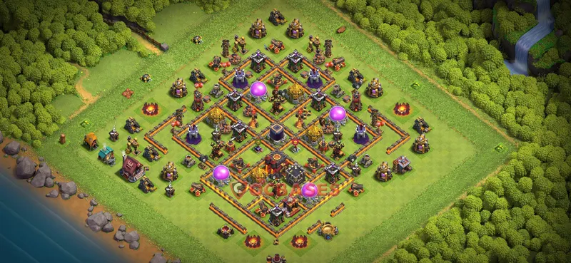 Town Hall 10 Base -farming – Layout id: gs9fj base layout