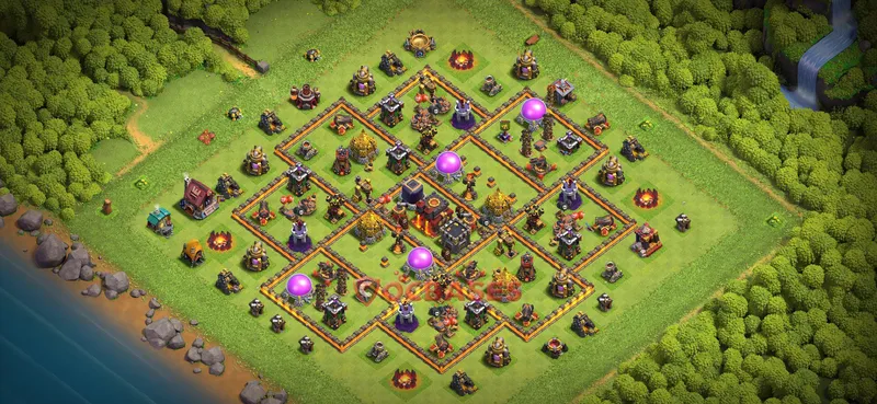 Town Hall 10 Base -farming – Layout id: 5fxvu base layout