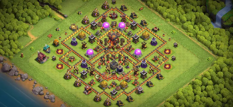 Town Hall 10 Base -farming – Layout id: jorkp base layout