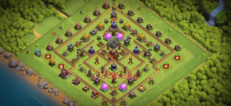 Town Hall 10 Base -farming – Layout id: lchk4 base layout