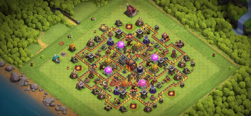 Town Hall 10 Base -farming – Layout id: 31hwq base layout
