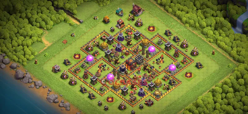 Town Hall 10 Base -farming – Layout id: e19im base layout