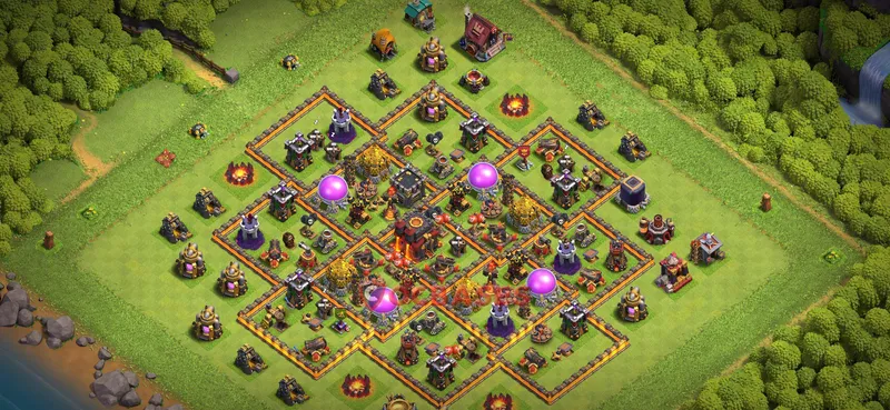 Town Hall 10 Base -farming – Layout id: bjd9l base layout