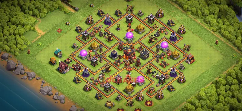 Town Hall 10 Base -farming – Layout id: cu5jl base layout