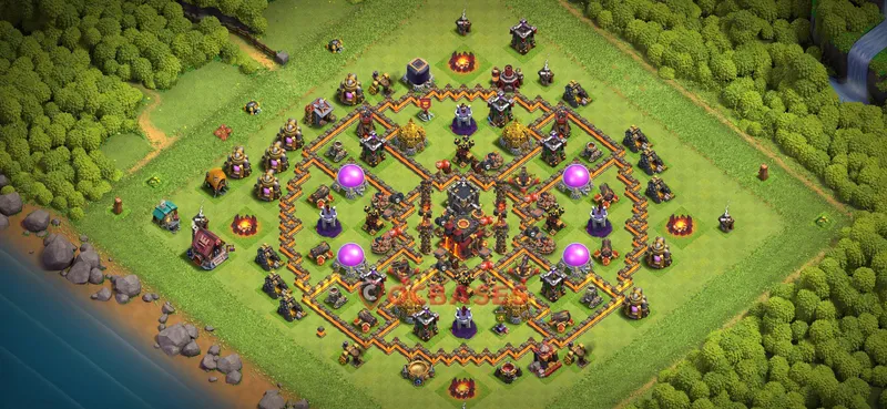 Town Hall 10 Base -farming – Layout id: abi33 base layout