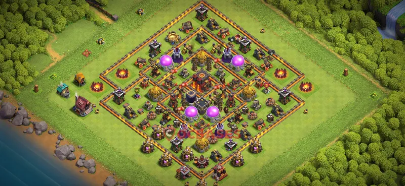 Town Hall 10 Base -farming – Layout id: kkizx base layout