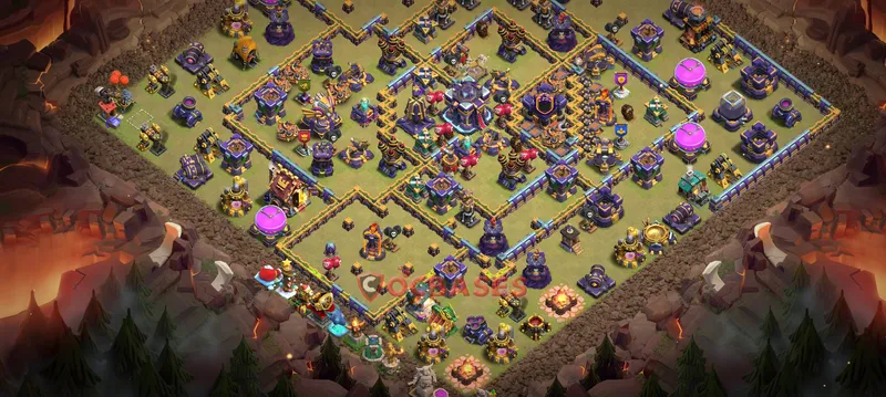 Town Hall 15 Base -war – Layout id: ny4u7 base layout, image 1