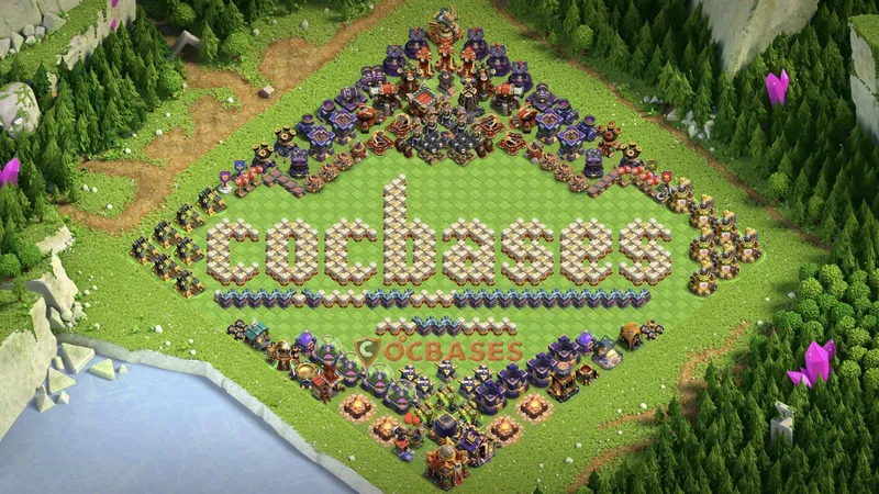 Town Hall 16 Base -fun – Layout id: wvrat base layout, image 1