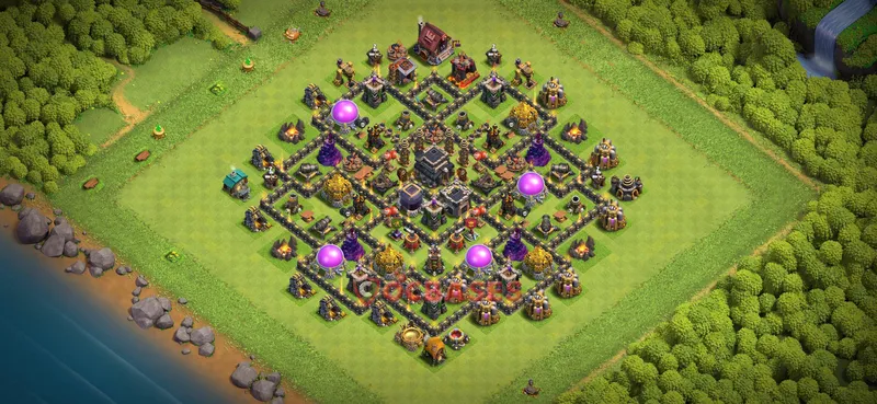 Town Hall 9 Base -farming – Layout id: zodub base layout