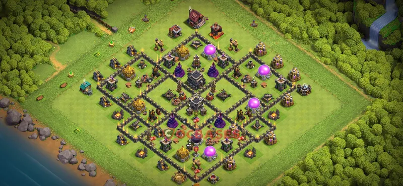 Town Hall 9 Base -farming – Layout id: tk2uj base layout