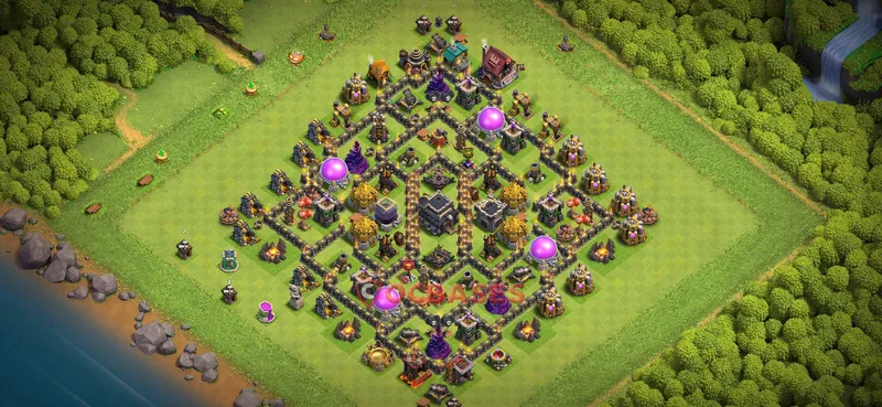 Town Hall 9 Base -farming – Layout id: wv4o2 base layout