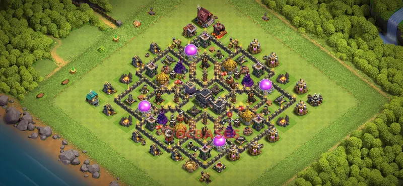 Town Hall 9 Base -farming – Layout id: ab90u base layout
