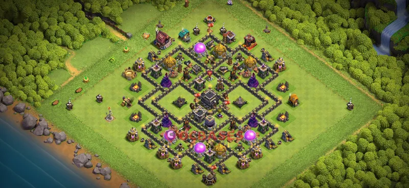 Town Hall 9 Base -farming – Layout id: 7rin8 base layout