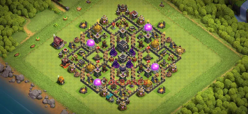 Town Hall 9 Base -farming – Layout id: 0h00f base layout