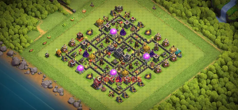 Town Hall 9 Base -farming – Layout id: nhw82 base layout