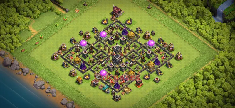 Town Hall 9 Base -farming – Layout id: rq1i4 base layout