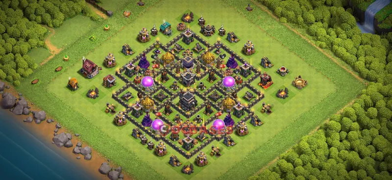 Town Hall 9 Base -farming – Layout id: yji18 base layout