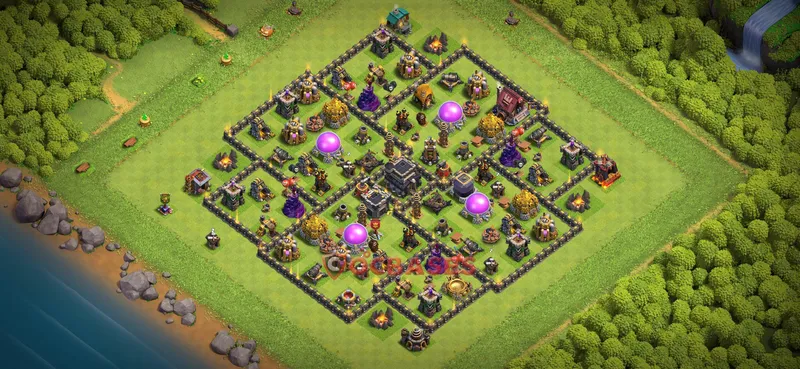 Town Hall 9 Base -farming – Layout id: yamdt base layout