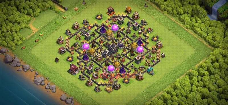 Town Hall 9 Base -farming – Layout id: blg0i base layout