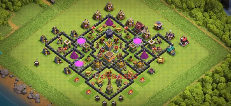 Town Hall 8 Base -farming – Layout id: dcn74 base layout