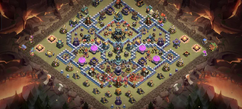 Town Hall 17 Base -war – Layout id: lx5zv base layout