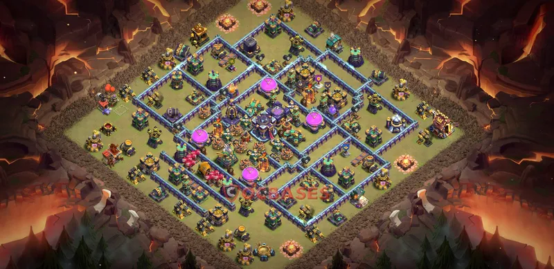 Town Hall 15 Base -war – Layout id: hh1cj base layout