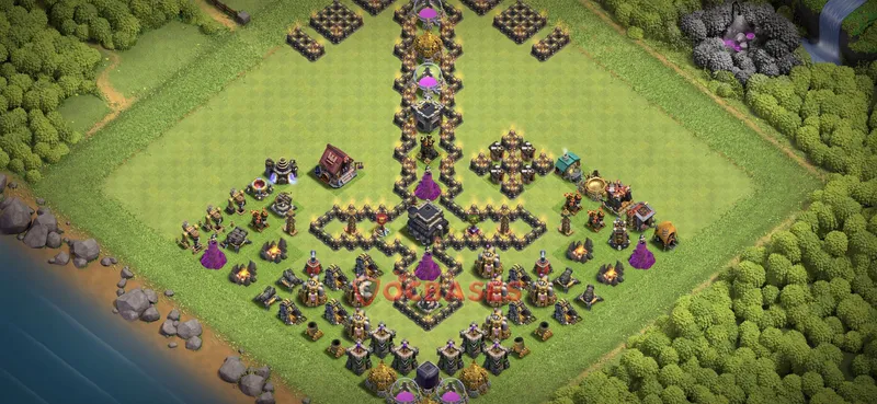 Town Hall 9 Base -fun – Layout id: tylth base layout