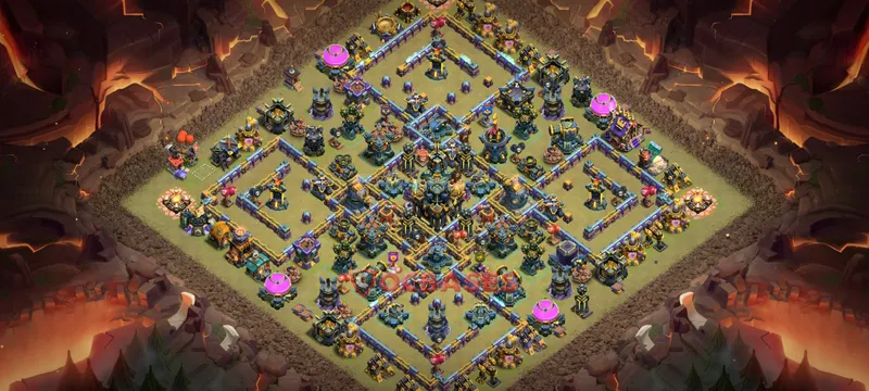 Town Hall 17 Base -trophy – Layout id: ecjn4 base layout