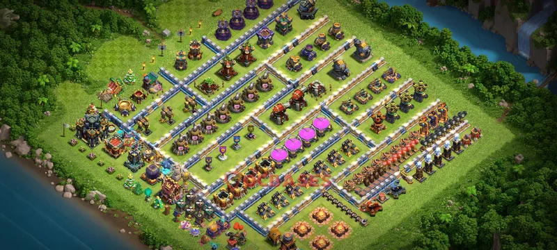 Town Hall 17 Base -farming – Layout id: 51kqt base layout