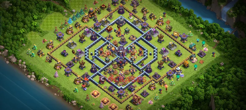 Town Hall 15 Base -trophy – Layout id: uf0lg base layout