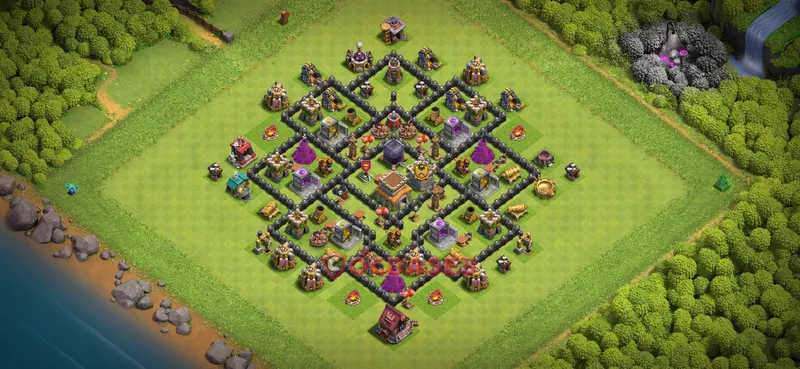 Town Hall 8 Base -farming – Layout id: w94z7 base layout