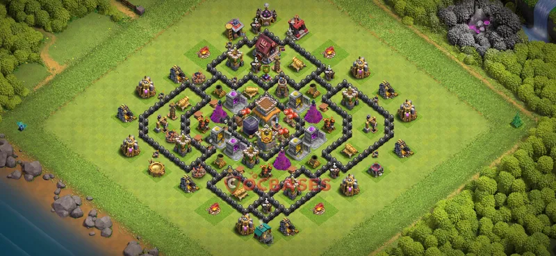 Town Hall 8 Base -farming – Layout id: c5fpe base layout