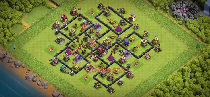 Town Hall 8 Base -farming – Layout id: zmtzz base layout