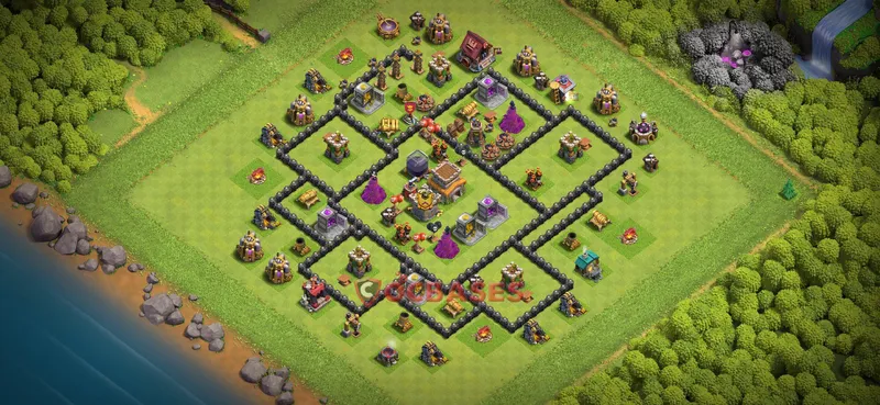 Town Hall 8 Base -farming – Layout id: z8stq base layout