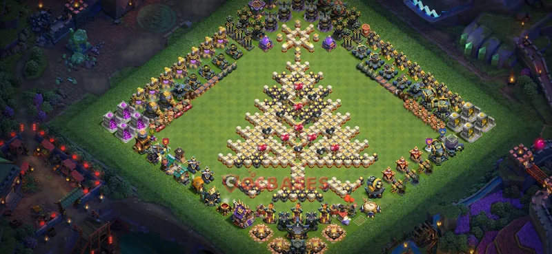 Town Hall 17 Base -progress base – Layout id: wza08 base layout