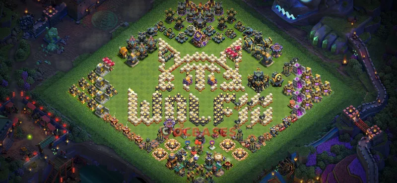 Town Hall 17 Base -progress base – Layout id: nem8y base layout