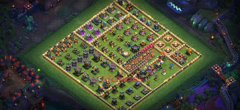 Town Hall 17 Base -progress base – Layout id: 3s79d base layout