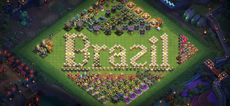 Town Hall 17 Base -progress base – Layout id: mawjj base layout