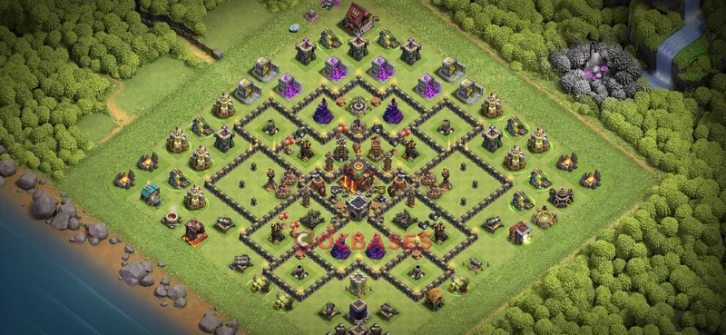 Town Hall 10 Base -farming – Layout id: gzdww base layout