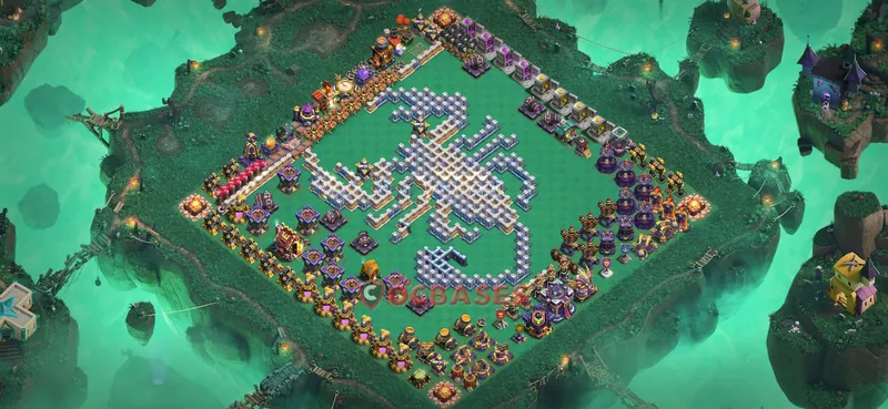 Town Hall 15 Base -progress base – Layout id: wtihz base layout