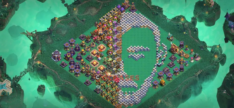 Town Hall 15 Base -progress base – Layout id: ss5dn base layout